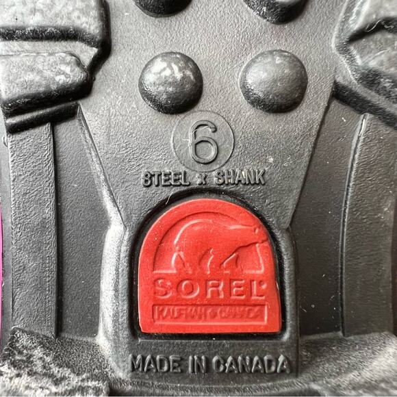 SOREL Insulated Snow Winter Boots in Purple Women's Size 6 - Picture 12 of 12